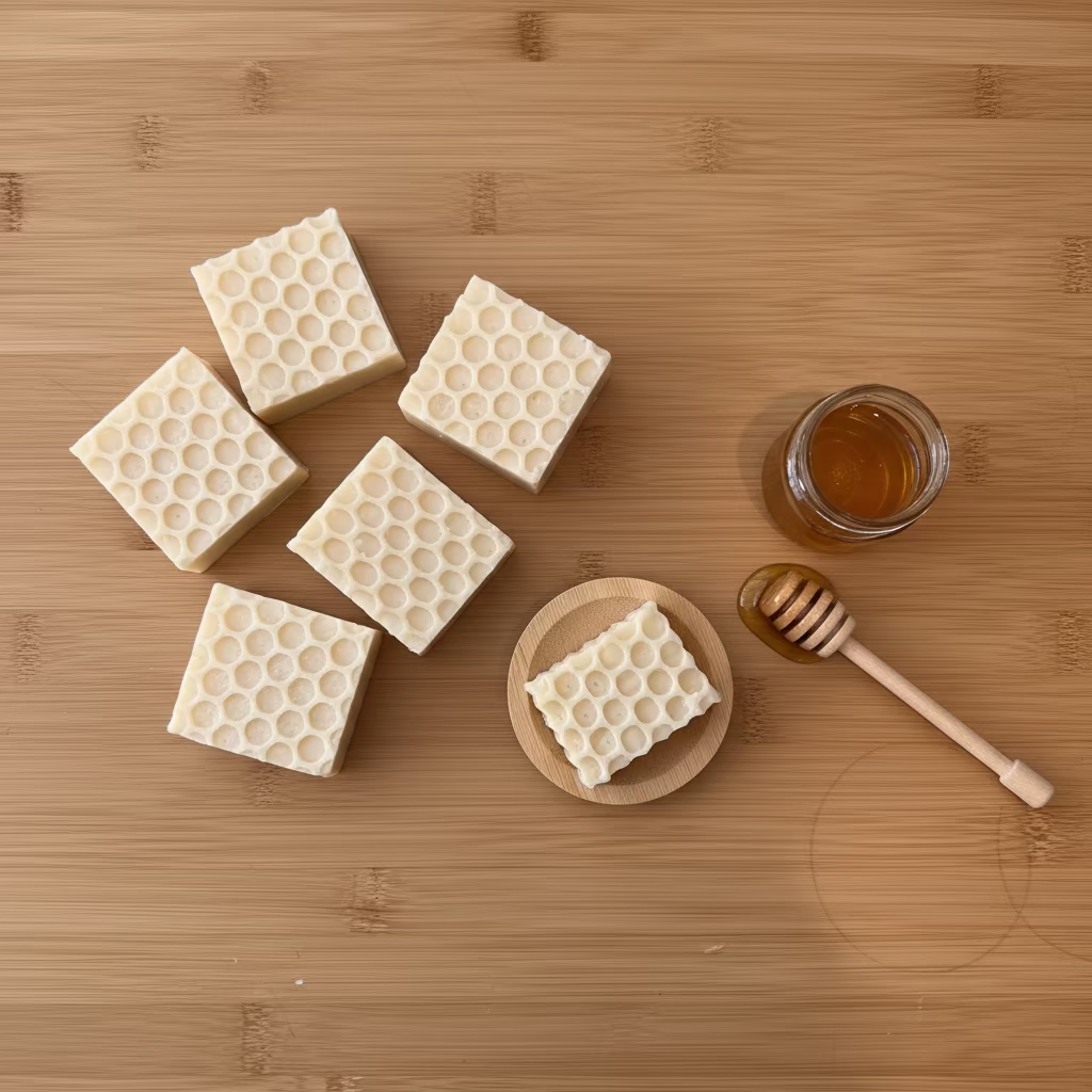 HONEY & BEESWAX INCLUDES BAMBOO SOAP DISH