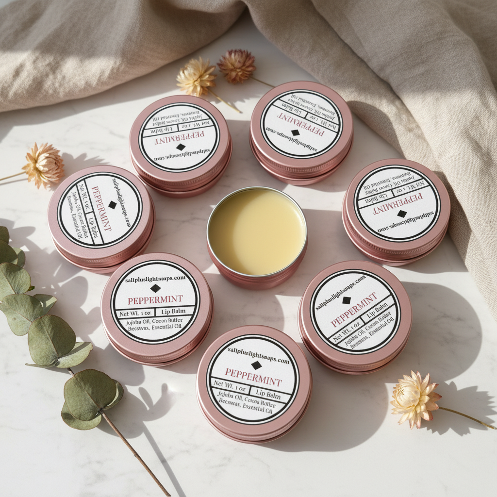 Aesthetic Lip Balm Product Photography